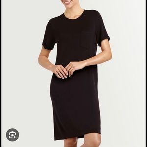 Crew neck shirt dress